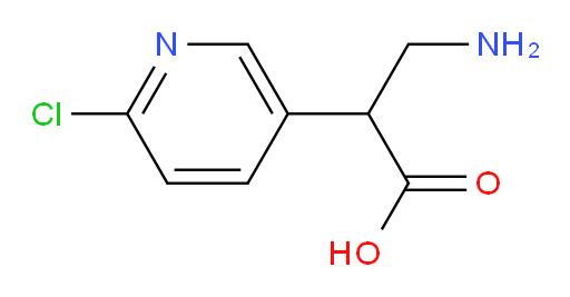 3-amino-2-(6-chloropyridin-3-yl)propanoic acid