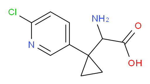 2-amino-2-[1-(6-chloropyridin-3-yl)cyclopropyl]acetic acid
