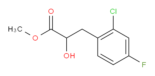 methyl 3-(2-chloro-4-fluorophenyl)-2-hydroxypropanoate