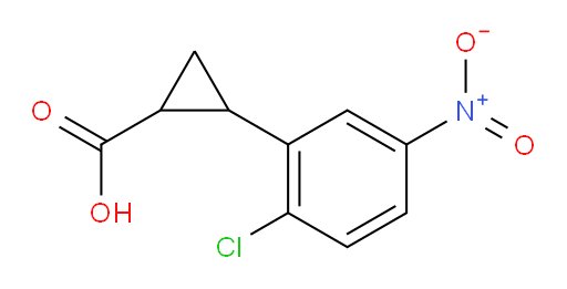 2-(2-chloro-5-nitrophenyl)cyclopropane-1-carboxylic acid