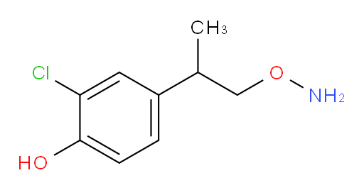 4-[1-(aminooxy)propan-2-yl]-2-chlorophenol