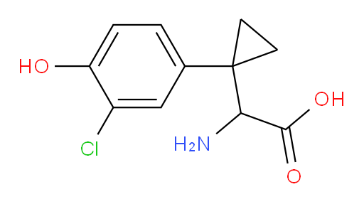 2-amino-2-[1-(3-chloro-4-hydroxyphenyl)cyclopropyl]acetic acid