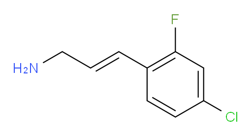 3-(4-chloro-2-fluorophenyl)prop-2-en-1-amine