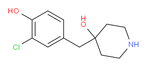 4-[(3-chloro-4-hydroxyphenyl)methyl]piperidin-4-ol