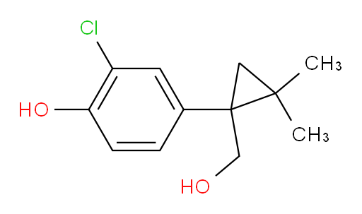 2-chloro-4-[1-(hydroxymethyl)-2,2-dimethylcyclopropyl]phenol