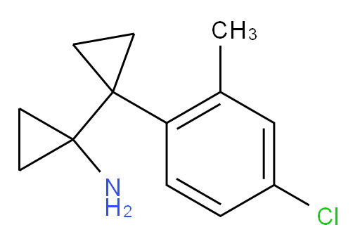 1-[1-(4-chloro-2-methylphenyl)cyclopropyl]cyclopropan-1-amine