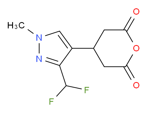 4-[3-(difluoromethyl)-1-methyl-1H-pyrazol-4-yl]oxane-2,6-dione
