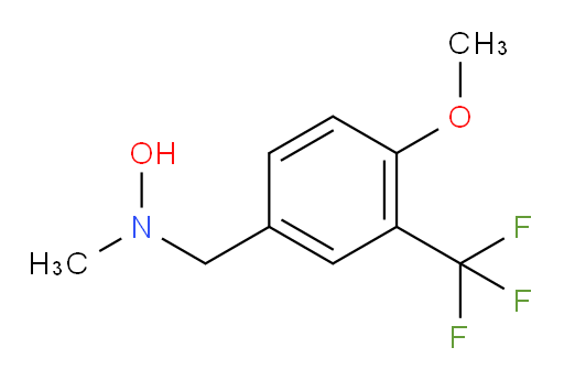 N-{[4-methoxy-3-(trifluoromethyl)phenyl]methyl}-N-methylhydroxylamine