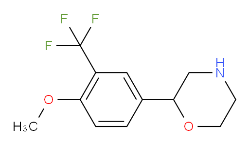 2-[4-methoxy-3-(trifluoromethyl)phenyl]morpholine