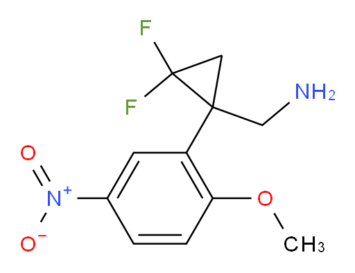 [2,2-difluoro-1-(2-methoxy-5-nitrophenyl)cyclopropyl]methanamine