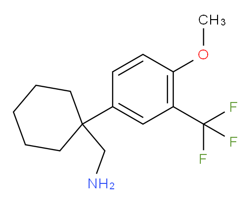 {1-[4-methoxy-3-(trifluoromethyl)phenyl]cyclohexyl}methanamine