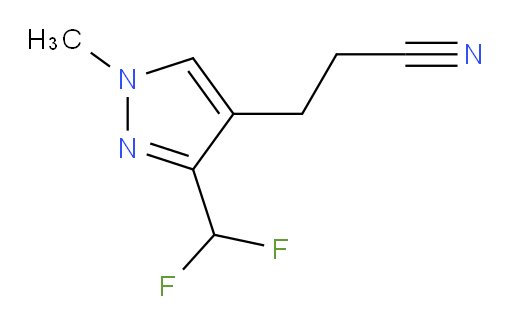 3-[3-(difluoromethyl)-1-methyl-1H-pyrazol-4-yl]propanenitrile