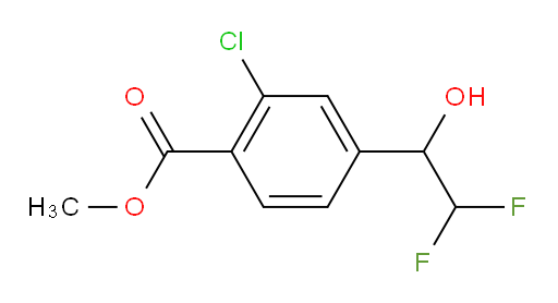 methyl 2-chloro-4-(2,2-difluoro-1-hydroxyethyl)benzoate