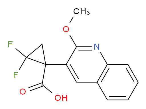 2,2-difluoro-1-(2-methoxyquinolin-3-yl)cyclopropane-1-carboxylic acid