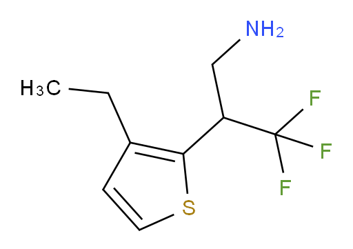 2-(3-ethylthiophen-2-yl)-3,3,3-trifluoropropan-1-amine