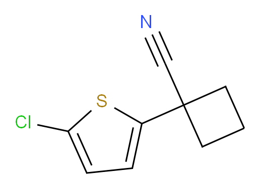 1-(5-chlorothiophen-2-yl)cyclobutane-1-carbonitrile