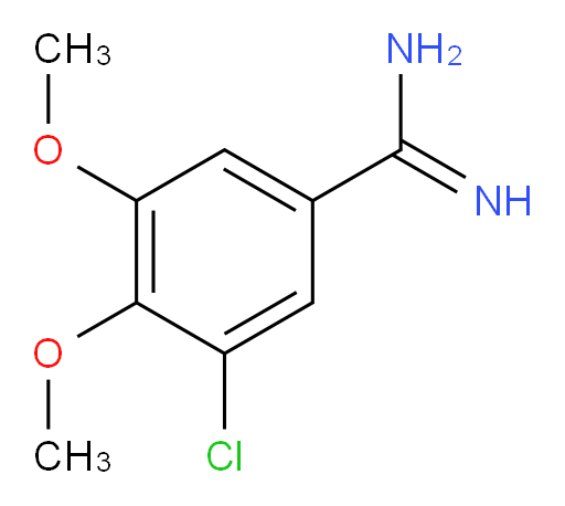 3-chloro-4,5-dimethoxybenzene-1-carboximidamide