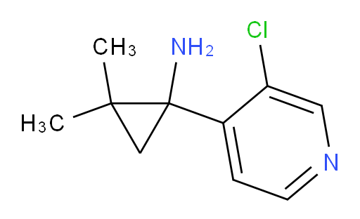 1-(3-chloropyridin-4-yl)-2,2-dimethylcyclopropan-1-amine