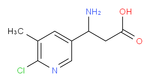3-amino-3-(6-chloro-5-methylpyridin-3-yl)propanoic acid