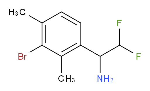 1-(3-bromo-2,4-dimethylphenyl)-2,2-difluoroethan-1-amine
