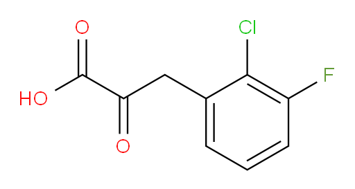 3-(2-chloro-3-fluorophenyl)-2-oxopropanoic acid