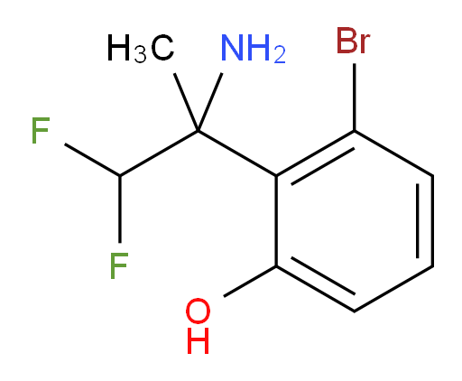 2-(2-amino-1,1-difluoropropan-2-yl)-3-bromophenol