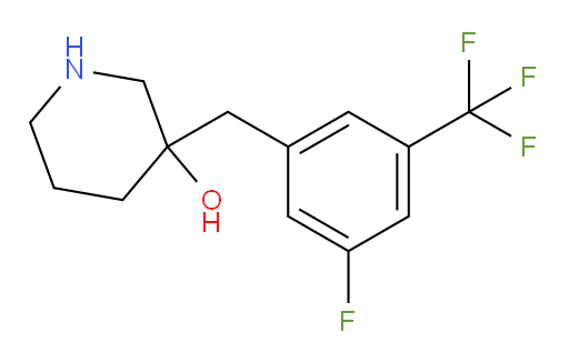 3-{[3-fluoro-5-(trifluoromethyl)phenyl]methyl}piperidin-3-ol