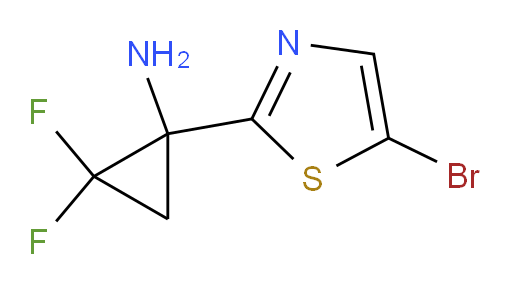 1-(5-bromo-1,3-thiazol-2-yl)-2,2-difluorocyclopropan-1-amine