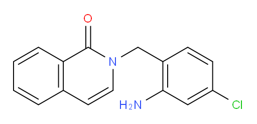 2-[(2-amino-4-chlorophenyl)methyl]-1,2-dihydroisoquinolin-1-one