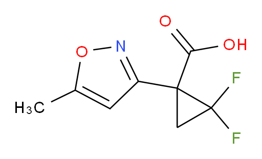 2,2-difluoro-1-(5-methyl-1,2-oxazol-3-yl)cyclopropane-1-carboxylic acid