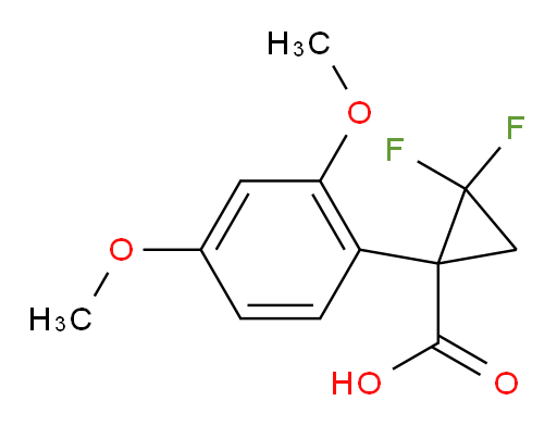 1-(2,4-dimethoxyphenyl)-2,2-difluorocyclopropane-1-carboxylic acid