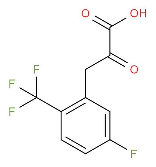 3-[5-fluoro-2-(trifluoromethyl)phenyl]-2-oxopropanoic acid