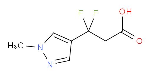 3,3-difluoro-3-(1-methyl-1H-pyrazol-4-yl)propanoic acid
