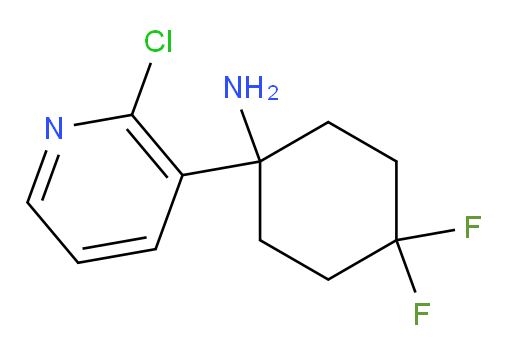 1-(2-chloropyridin-3-yl)-4,4-difluorocyclohexan-1-amine