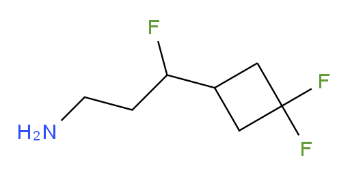 3-(3,3-difluorocyclobutyl)-3-fluoropropan-1-amine