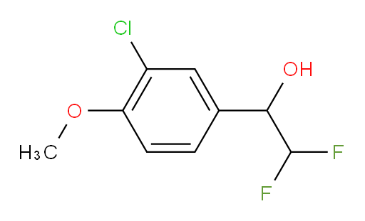 1-(3-chloro-4-methoxyphenyl)-2,2-difluoroethan-1-ol