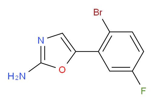 5-(2-bromo-5-fluorophenyl)-1,3-oxazol-2-amine