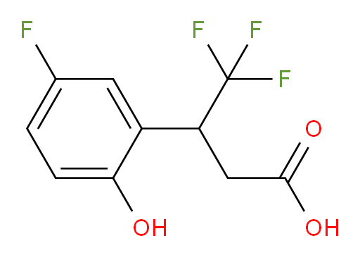 4,4,4-trifluoro-3-(5-fluoro-2-hydroxyphenyl)butanoic acid