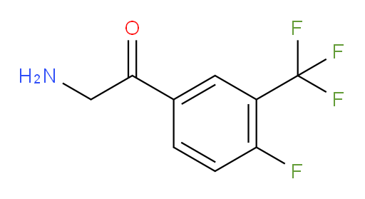2-amino-1-[4-fluoro-3-(trifluoromethyl)phenyl]ethan-1-one