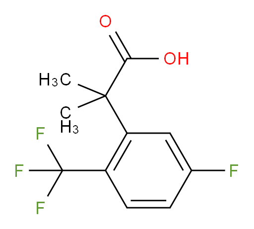 2-[5-fluoro-2-(trifluoromethyl)phenyl]-2-methylpropanoic acid