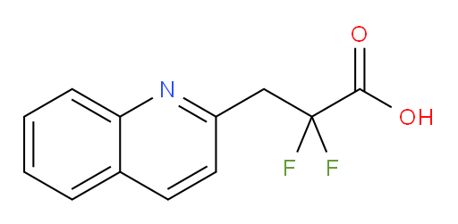 2,2-difluoro-3-(quinolin-2-yl)propanoic acid