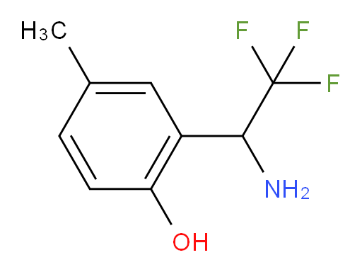 2-(1-amino-2,2,2-trifluoroethyl)-4-methylphenol