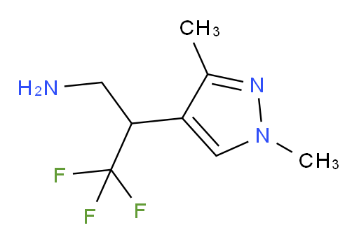 2-(1,3-dimethyl-1H-pyrazol-4-yl)-3,3,3-trifluoropropan-1-amine