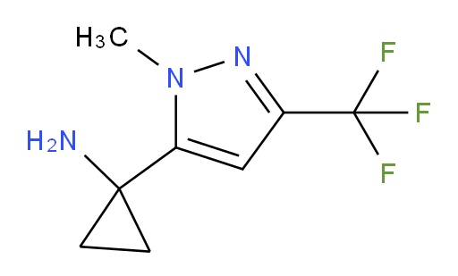 1-[1-methyl-3-(trifluoromethyl)-1H-pyrazol-5-yl]cyclopropan-1-amine