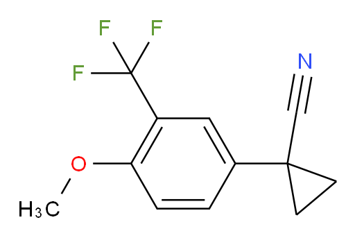 1-[4-methoxy-3-(trifluoromethyl)phenyl]cyclopropane-1-carbonitrile