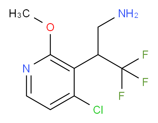 2-(4-chloro-2-methoxypyridin-3-yl)-3,3,3-trifluoropropan-1-amine