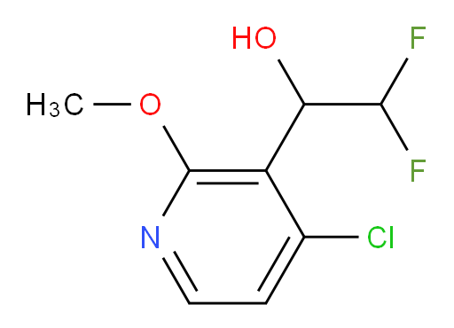 1-(4-chloro-2-methoxypyridin-3-yl)-2,2-difluoroethan-1-ol