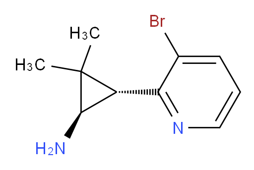 rac-(1R,3S)-3-(3-bromopyridin-2-yl)-2,2-dimethylcyclopropan-1-amine