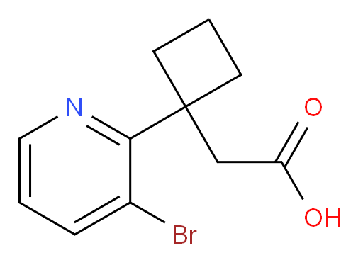 2-[1-(3-bromopyridin-2-yl)cyclobutyl]acetic acid