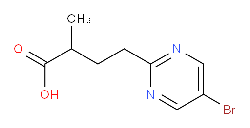 4-(5-bromopyrimidin-2-yl)-2-methylbutanoic acid